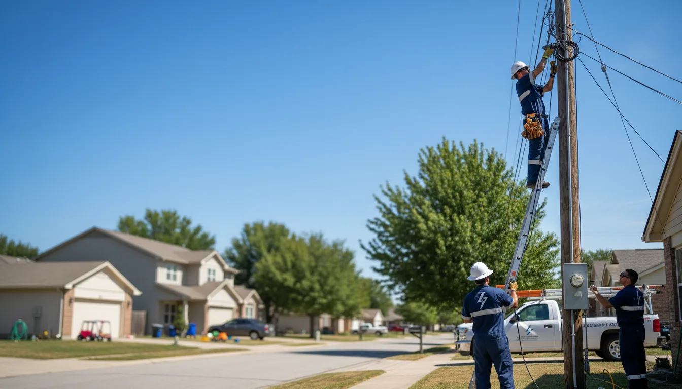 Residential electrician providing installation services in Malaga, NM
